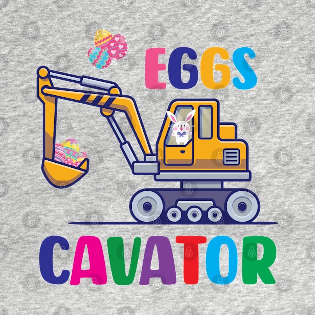 Kids Eggs Cavator Happy Easter Funny by Teesmooth